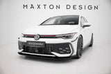 Front Lippe / Front Splitter / Frontansatz Street Pro für VW Golf 8 GTI / GTE Facelift von Maxton Design