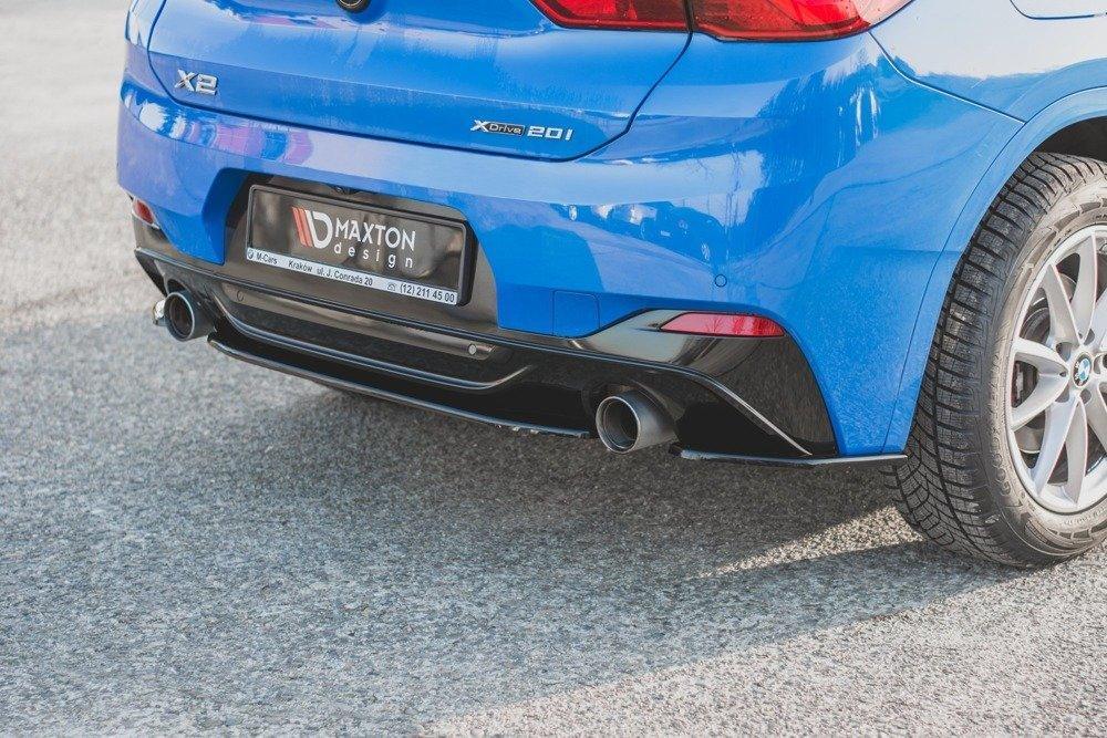 Zentraler Hinterer Splitter für BMW X2 F39 M-Paket von Maxton Design