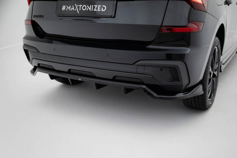 Zentraler Hinterer Splitter für Skoda Kamiq Monte Carlo NW Facelift von Maxton Design