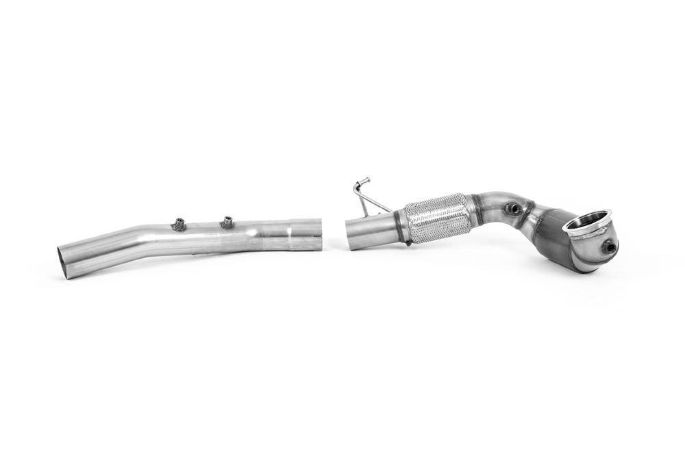 Milltek Downpipe inkl. 200 Zellen Rennkat für Seat Leon Cupra Leon Mk4 Hatch 300ps (mit OPF) ab 2021 (Typ KL)