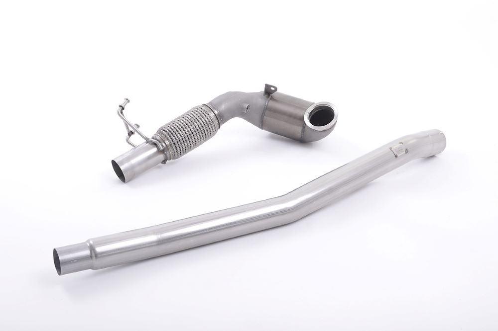 Milltek Downpipe inkl. 200 Zellen Rennkat für Seat Leon ST Cupra 300 (4x4) Kombi (mit OPF) ab 2019 (Typ 5F)