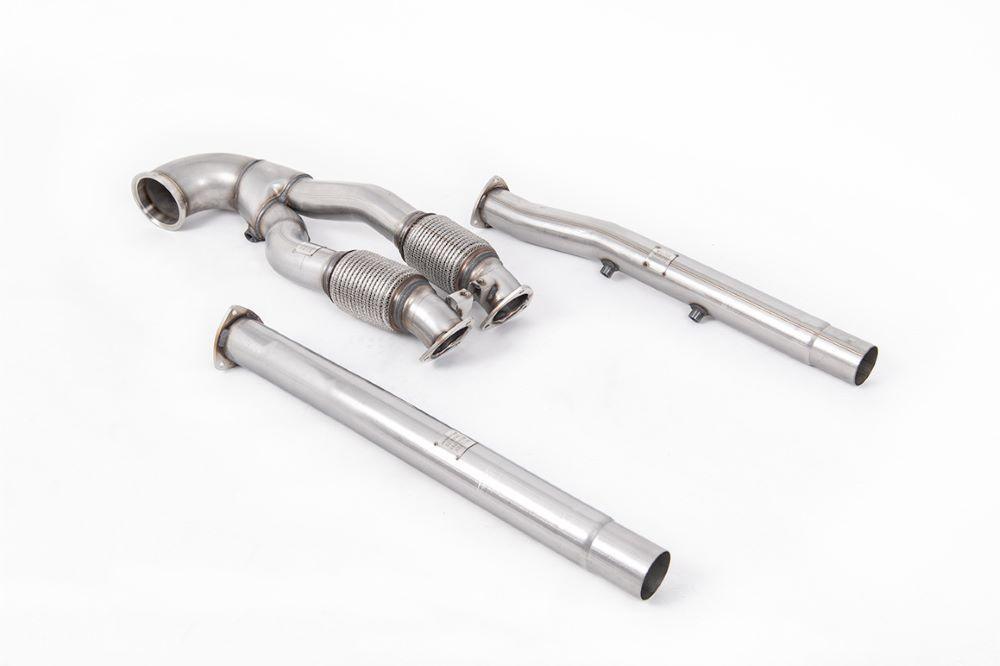 Milltek Downpipe ohne Kat V4 für Audi RS3 Sportback 400PS (8V MQB - Facelift) - (mit OPF) ab 2019