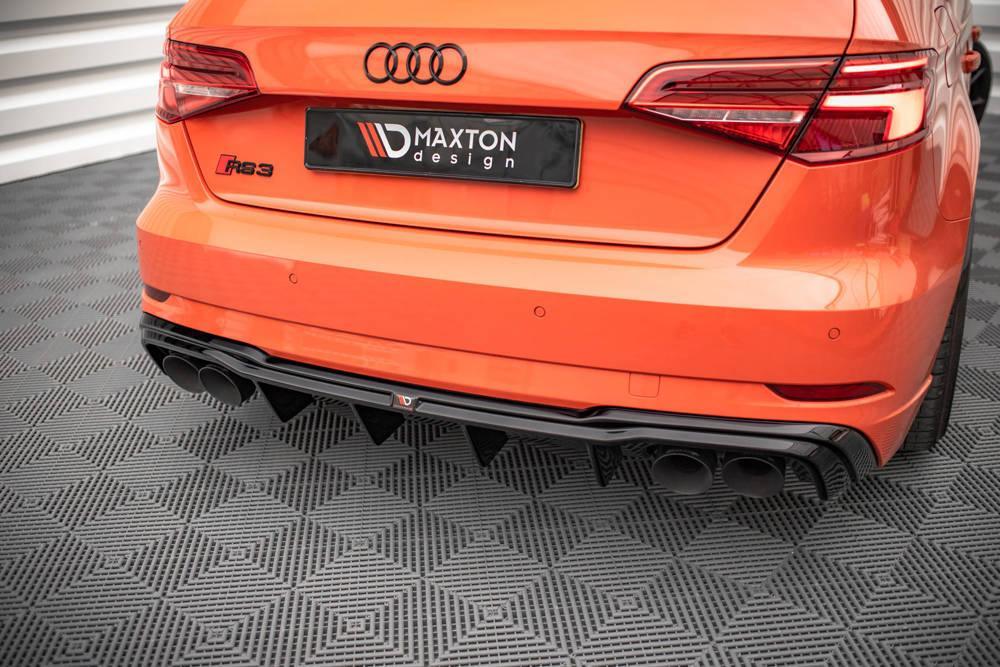 Heckdiffusor und Milltek Sport Abgasanlage für Audi RS3 Sportback 8V Facelift von Maxton Design