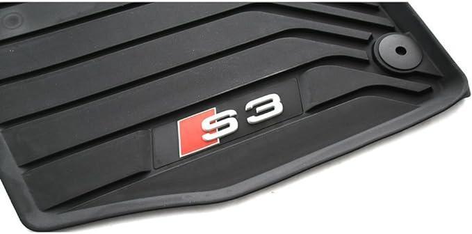 Original Audi S3 (8V) Gummi Fußmatten vorne mit S3 Logo