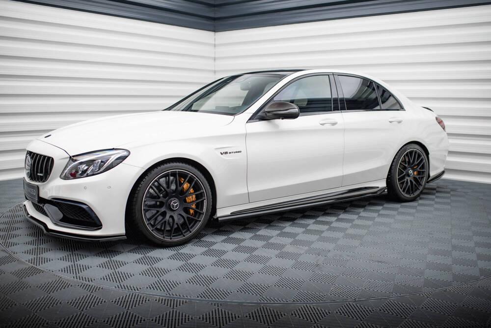 Seitenschweller Erweiterung für Mercedes C63 AMG Limousine / T-Modell W205 / S205 von Maxton Design