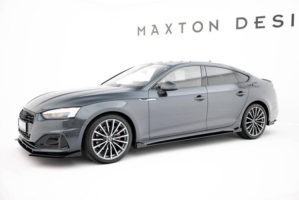 Seitenschweller Erweiterung Street Pro mit Flaps für Audi A5 Sportback F5 Facelift von Maxton Design