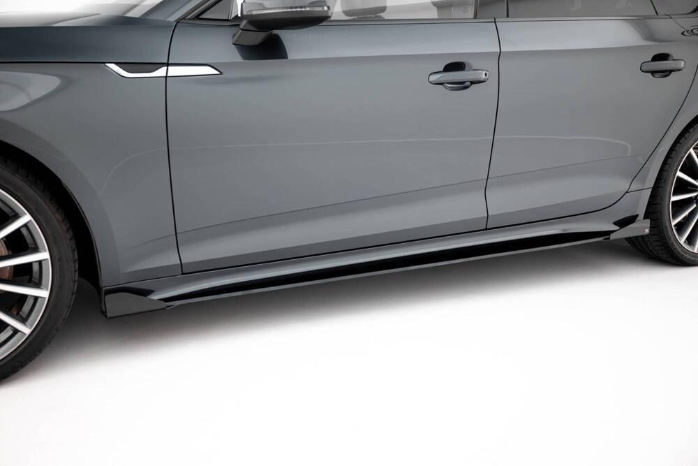 Seitenschweller Erweiterung Street Pro mit Flaps für Audi A5 Sportback F5 Facelift von Maxton Design