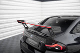 Carbon Heckspoiler mit LED Licht und Aufnahme außen für BMW M2 F87 von Maxton Design