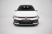 Front Lippe / Front Splitter / Frontansatz V.2 mit Flaps für VW Golf 8 GTI / GTE Facelift von Maxton Design