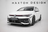 Front Lippe / Front Splitter / Frontansatz V.3 mit Flaps für VW Golf 8 GTI / GTE Facelift von Maxton Design