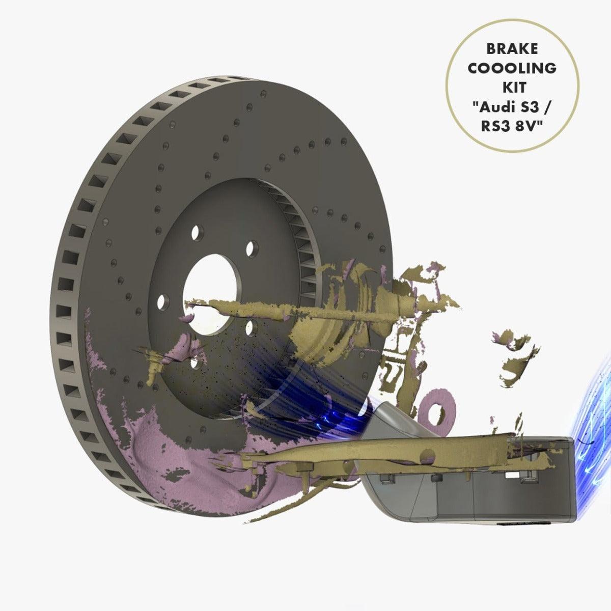 Bremsenkühlung Hinterachse passend für Audi RS3 8V von Speed Engineering