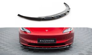 Front Lippe / Front Splitter / Frontansatz V.2 für Tesla Model 3 Project Highland (Facelift) von Maxton Design