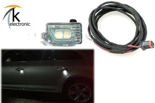 Audi Q5 FY beleuchteter LED Türgriff außen Umfeldbeleuchtung