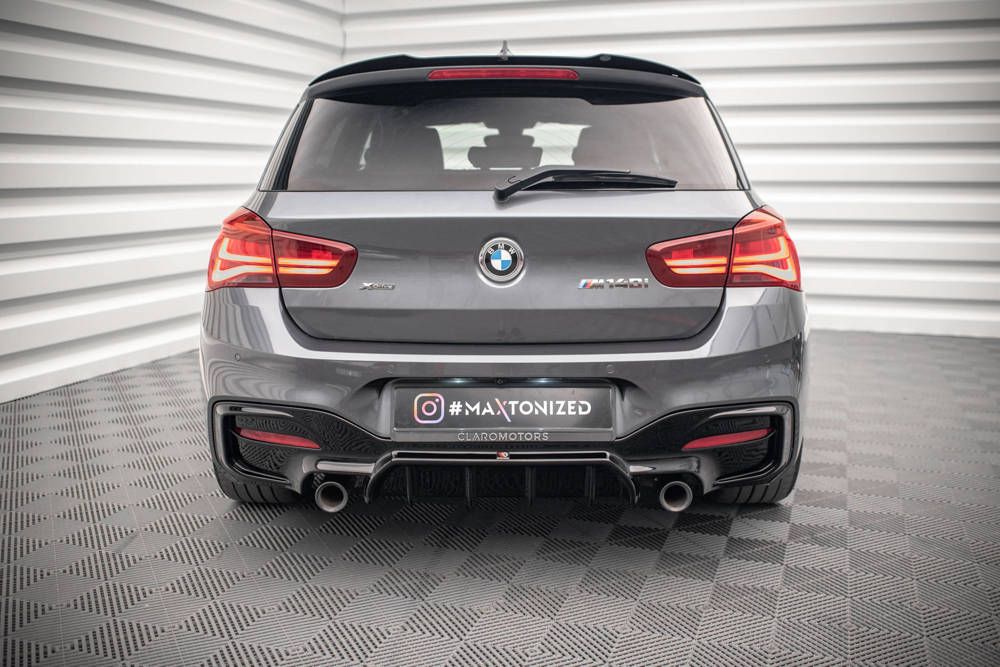 Heck Ansatz Flaps Diffusor für BMW 1er F20/F21 M-Power Facelift