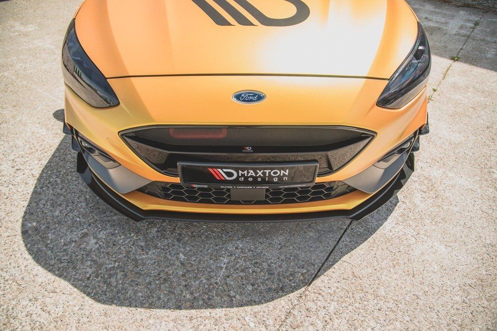Front Lippe / Front Splitter / Frontansatz Racing mit Flaps für Ford Focus  ST MK4 von Maxton Design
