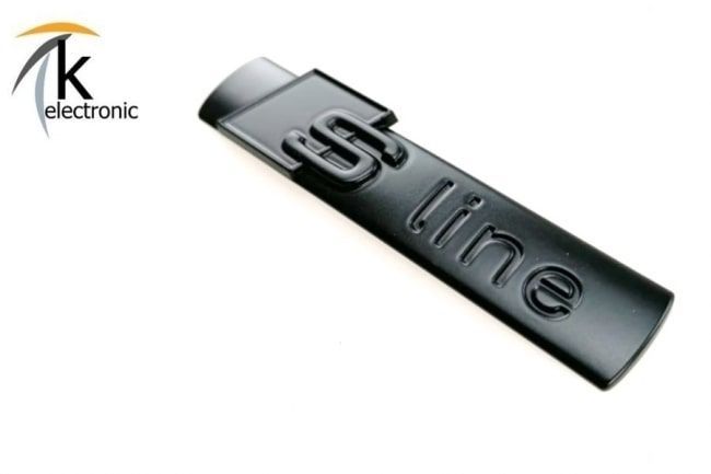 AUDI S line Emblem matt schwarzes Zeichen Kotflügel