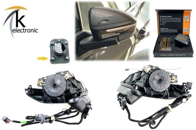 SKODA Octavia 5E elektrisch anklappbare Spiegel Nachrüstpaket