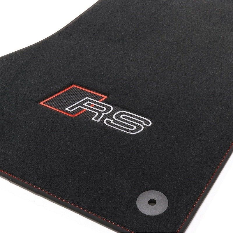 Fußmatten Premium (8V) A3 Textil Original und Logo hinten vorne Set mit RS Audi